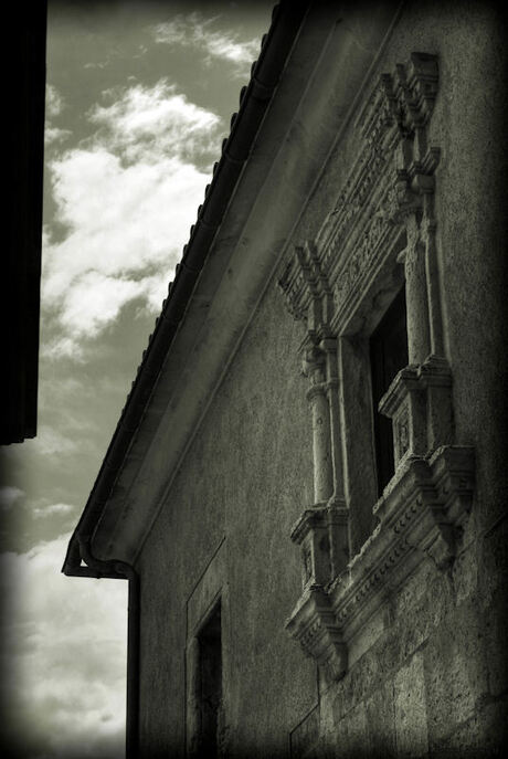 "In between old facades"