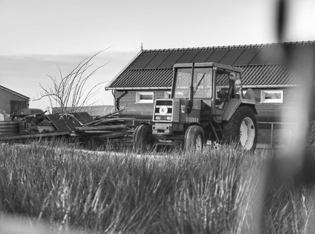 Oude tractor