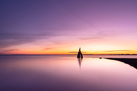 Zonsopkomst aan de Grevelingen