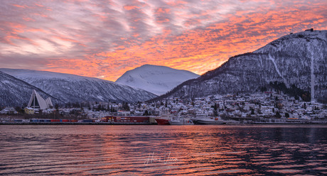 Tromso zonsopkomst