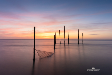 Longexposure aan de Waddenzee