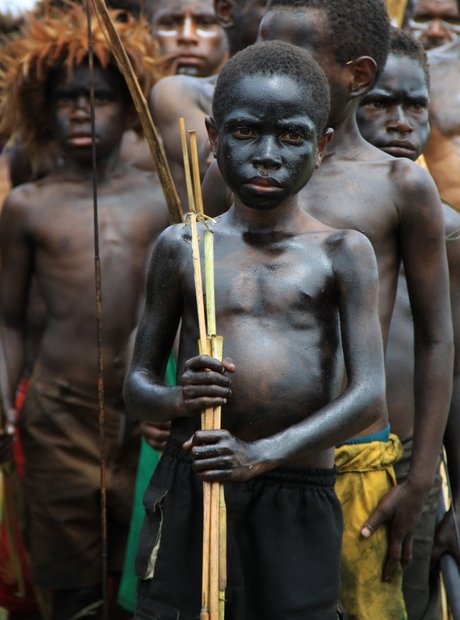Festivalgangers in Papua
