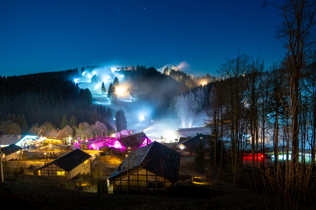 Uitzicht op de pistes van Winterberg