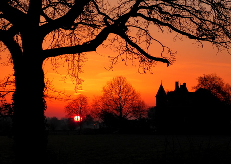 Zonsopgang kasteel Doornenburg