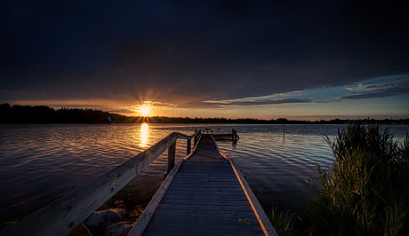 Deense zonsondergang