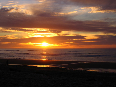 zonsondergang Greymouth