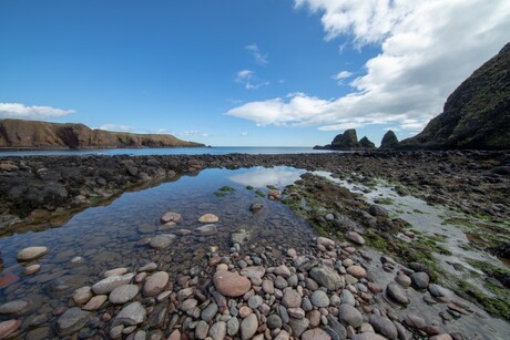 Baai bij Dunnotar Castle