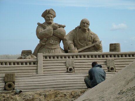 Wat je met zand kunt doen.