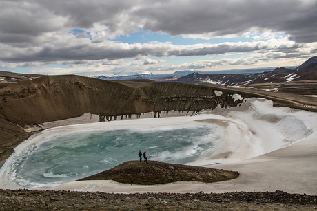 Krafla krater IJsland