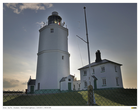 North Foreland Light House at Broadstairs hides the Sun