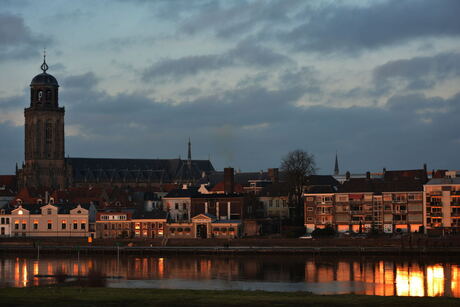 Deventer ondergaande zon