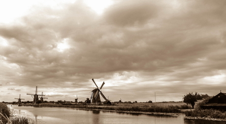 Kinderdijk nostalgisch.