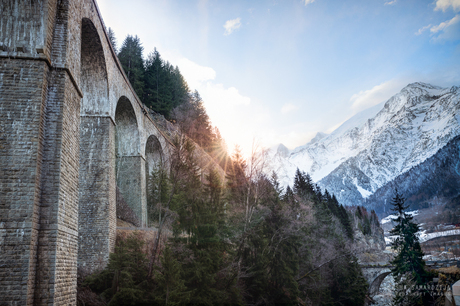 Viaduct on the mountains
