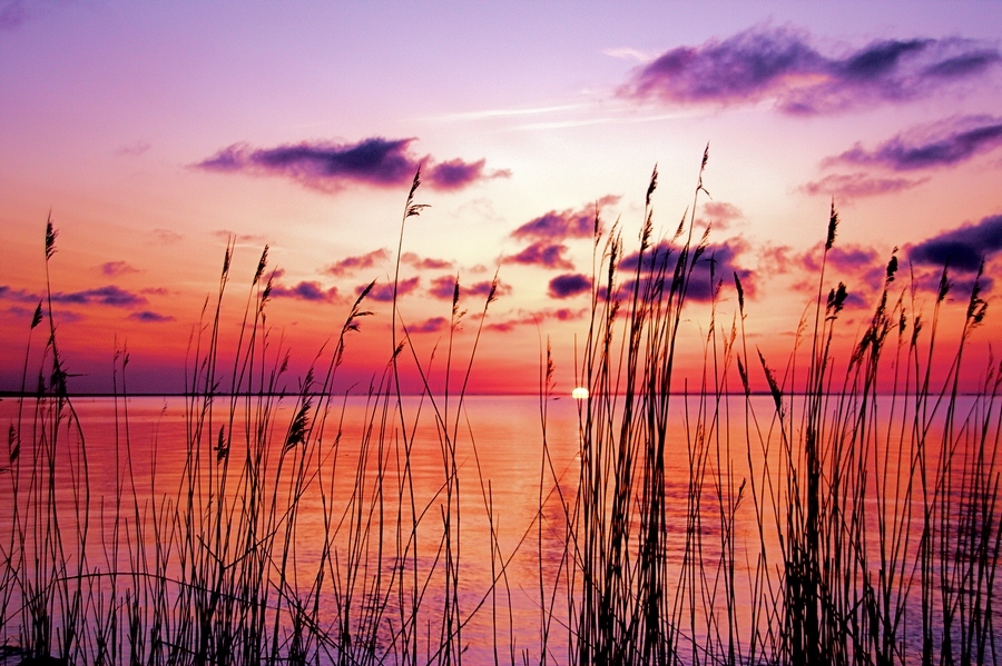 Time to wake up - Zonsopgang, gezien vanaf de afsluitdijk richting Friesland. - foto door Nicqui9501 op 26-04-2010 - deze foto bevat: zonsopgang
