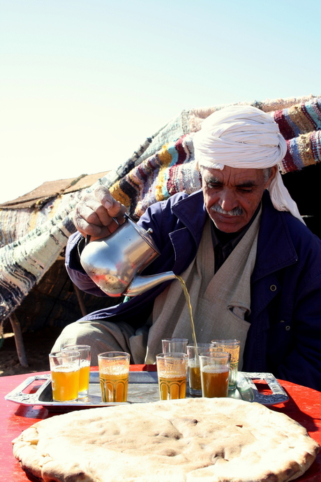 Marokkaanse lunch in Sahara