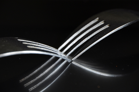 lijnenspel van een vork