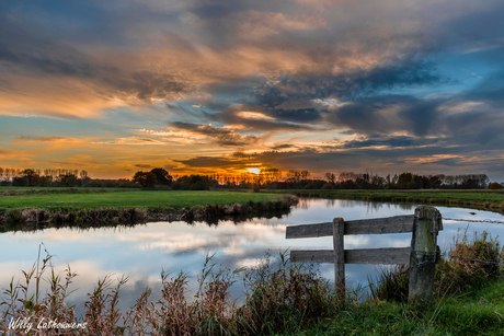 Zonsondergang aan de Dommel