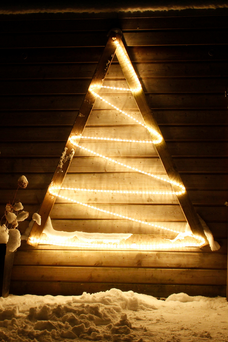 kerst achter in de tuin