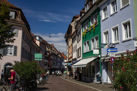 De straten van Freiburg