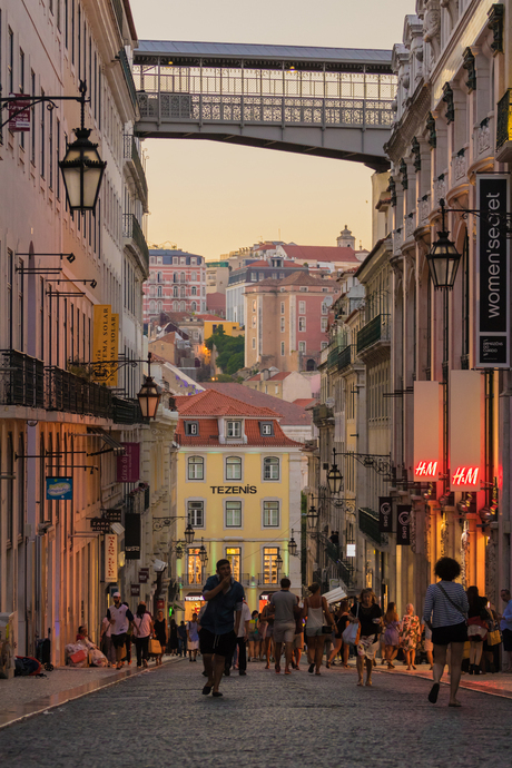 Warme zomeravond in Lissabon