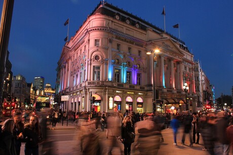 Piccadilly Circus in beweging