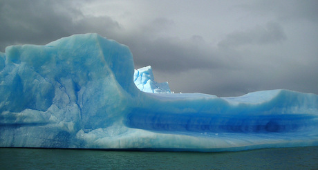 Argentinië, ijsbergen voor de Upsala gletsjer