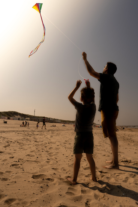 Op het strand