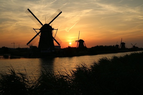Sunset @ Kinderdijk