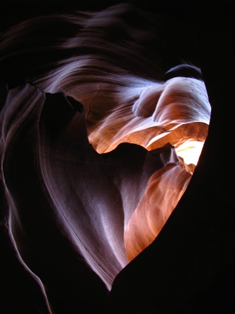 heart @ upper antilope canyon