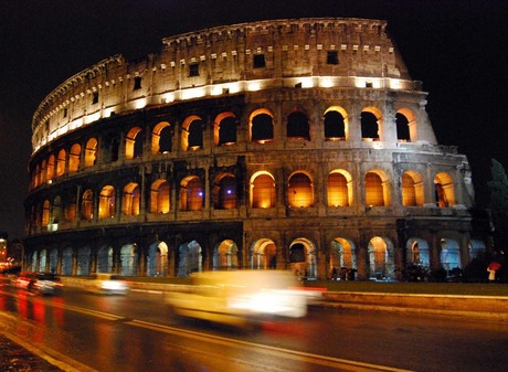 Colosseum by night