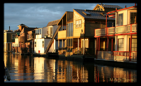 huisjes op het water