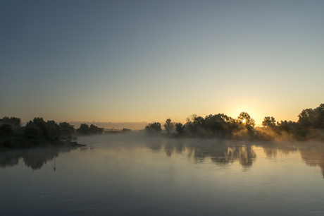 Ochtend nevel Ijssel