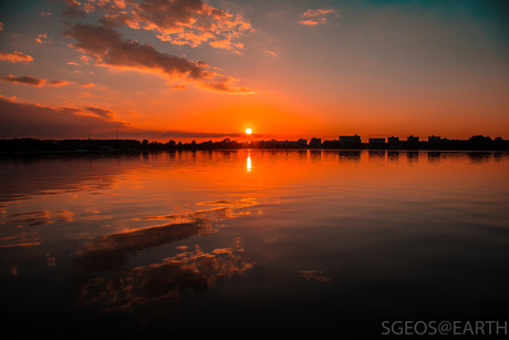 Zonsondergang Zegerplas