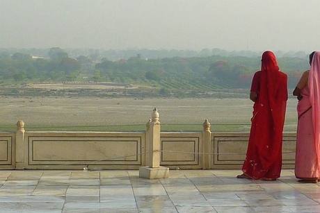 Achterkant Tai Mahal (india) 2011