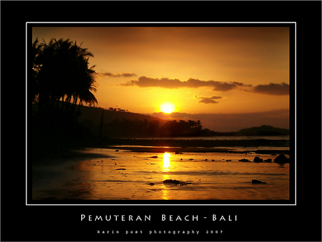 sunset @ pemuteran beach - Bali