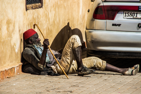 Oude man in Marrakech