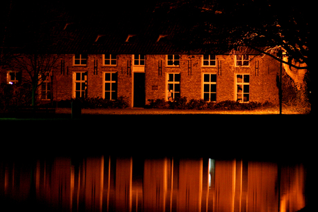 Farm by night