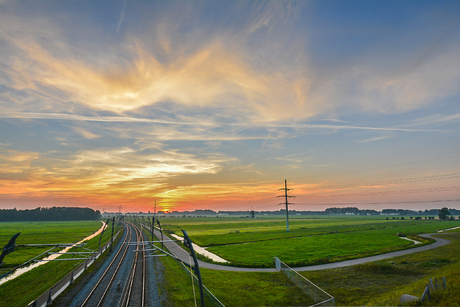 Alblasserwaard sunset