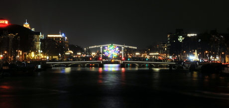 Amsterdam bij nacht 'light festival'