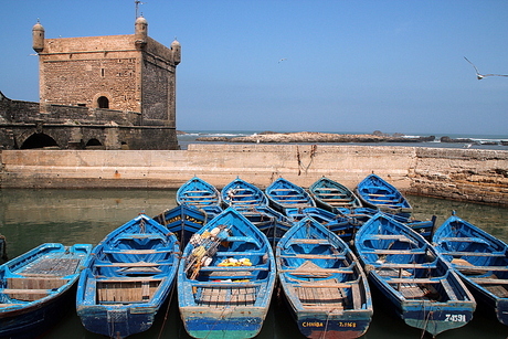 Vissersbootjes Essaouira (Marokko)