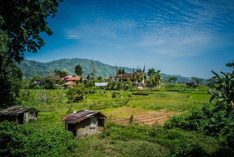 Het platteland van Sumatra