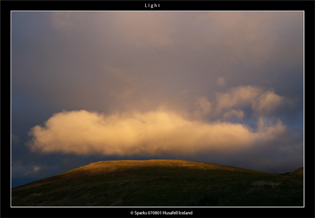 Wolk in het licht