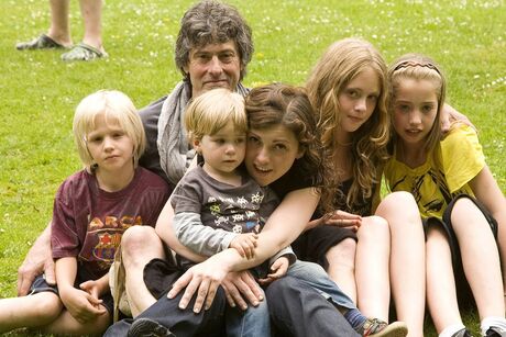 me met alle kleinkinderen en dochter