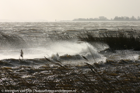 2e Paasdag 2016 - Storm op het Lauwersmeer