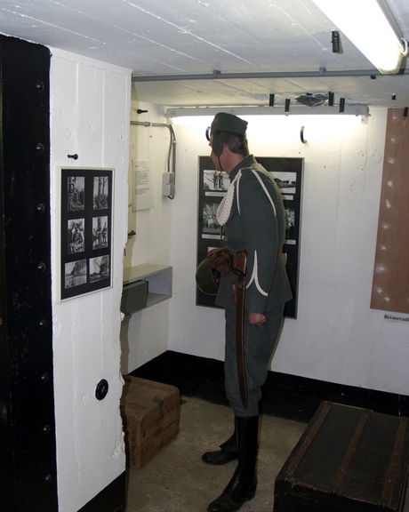 Demonstratie van een inspectie binnen in Kazemat Noord.