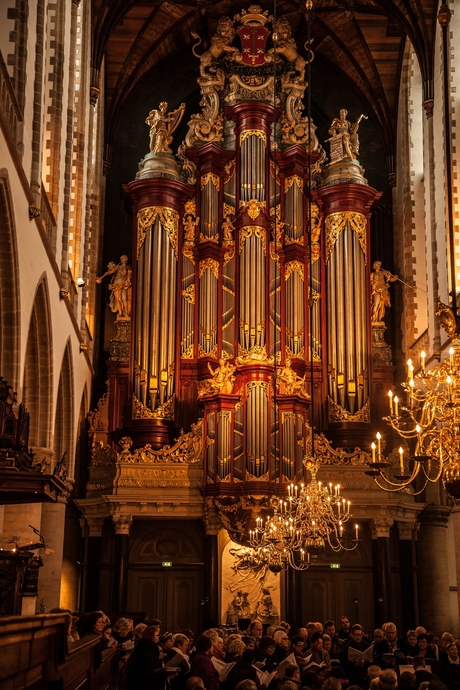 Inside ''Grote of Sint-Bavokerk'' @Haarlem