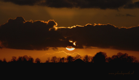 Zonsondergang Drenthe