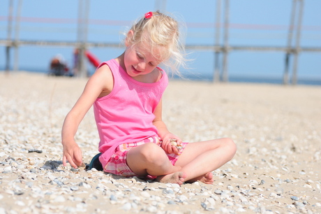 Lekker genieten op het strand.