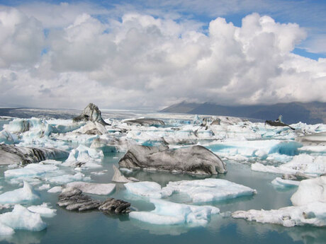 Het ijsbergmeertje Jökulsárlón
