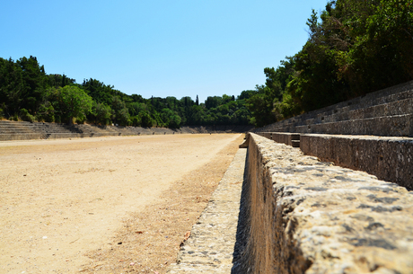 Oude Stadion in Rhodos Stad